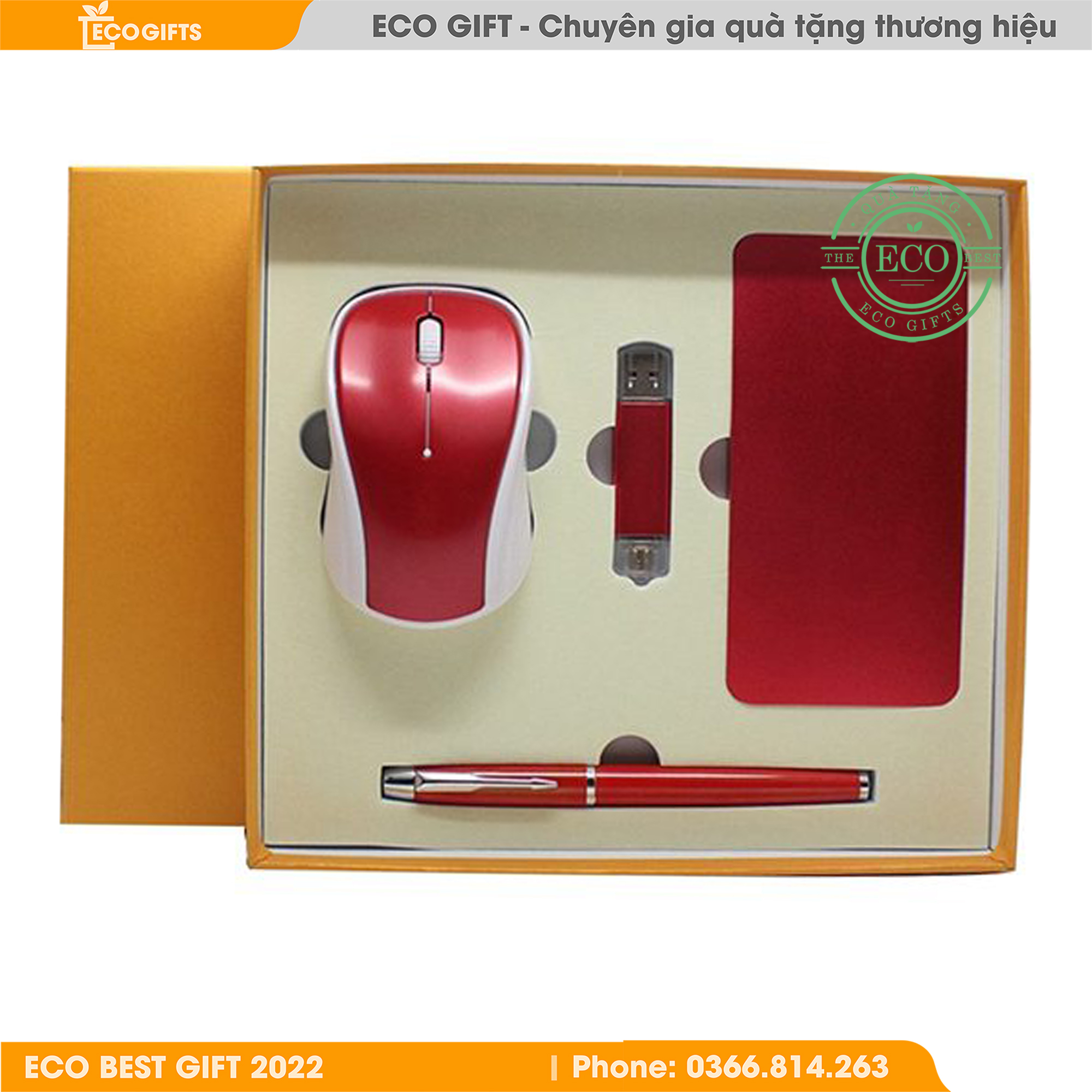 Bộ Gift set công nghệ in logo doanh nghiệp EC-11002